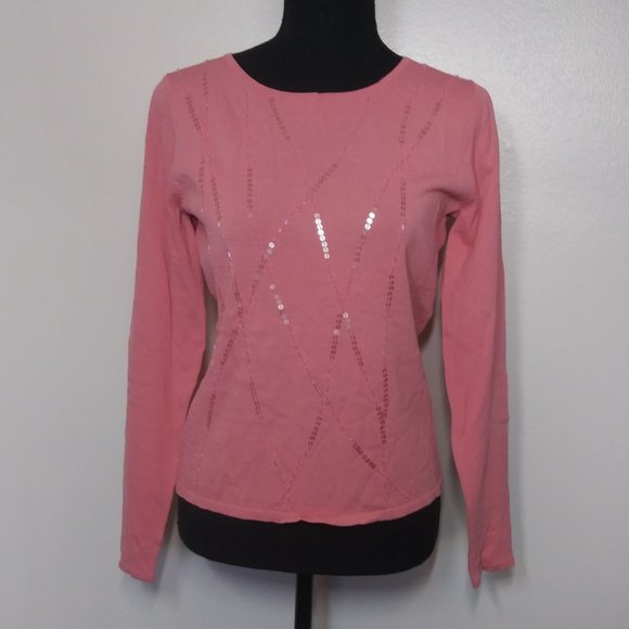 Bob Mackie Tops - NWT Bob Mackie Beaded Embellished Long Sleeve Top